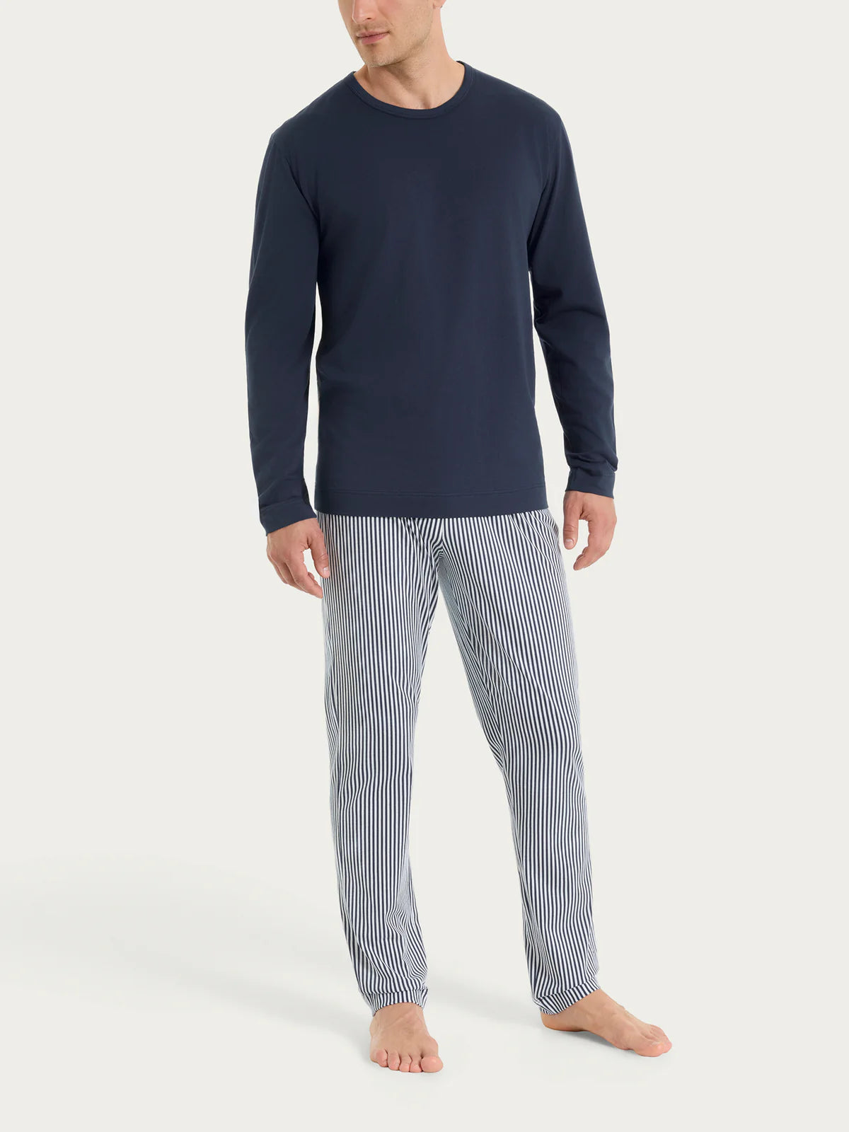 Pigiama Uomo Lungo Girocollo Jersey di Cotone UA29NQ
