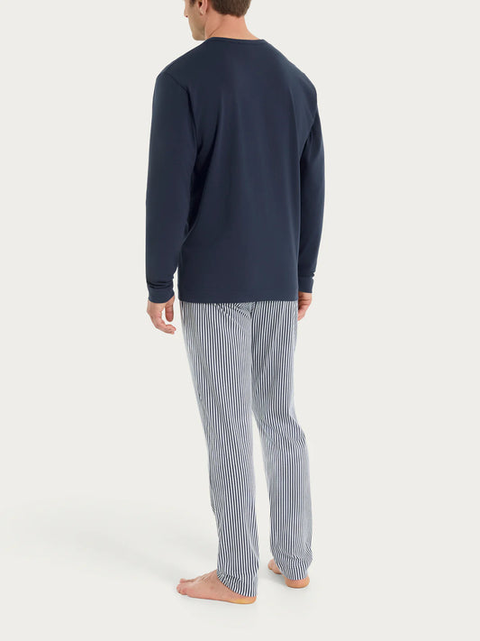 Pigiama Uomo Lungo Girocollo Jersey di Cotone UA29NQ