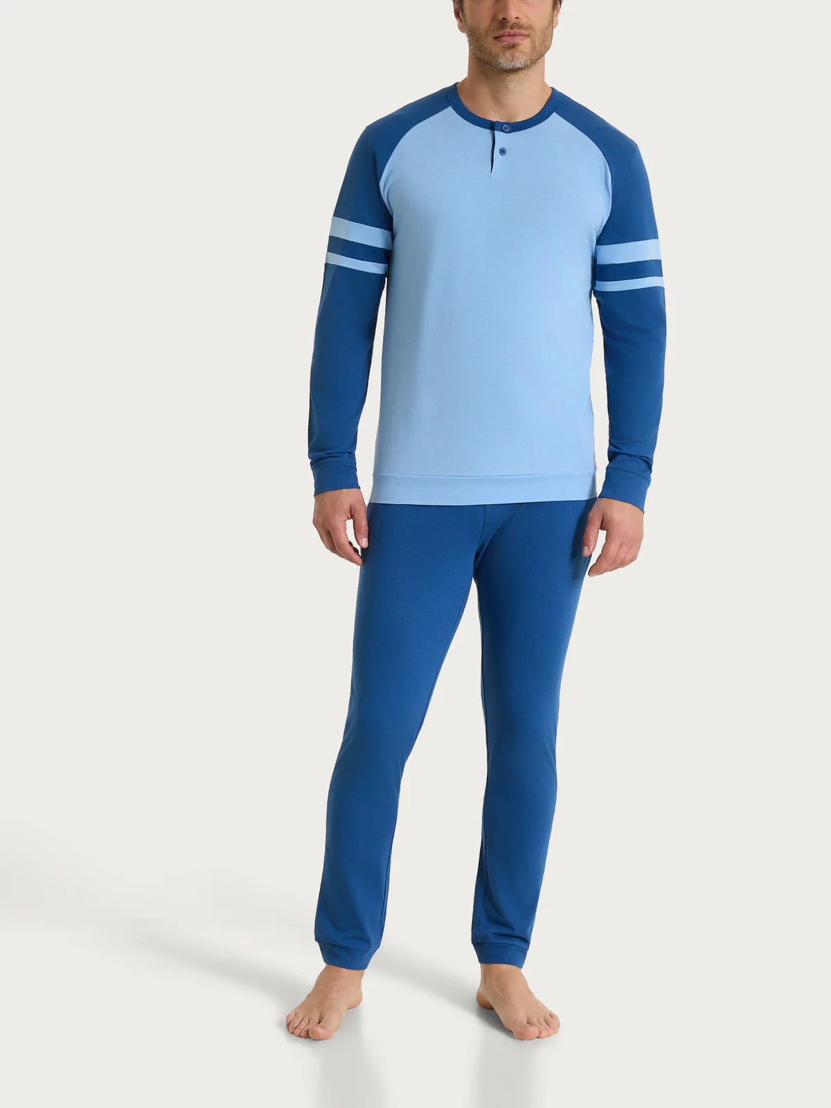 Pigiama Uomo Lungo Serafino UA42N1