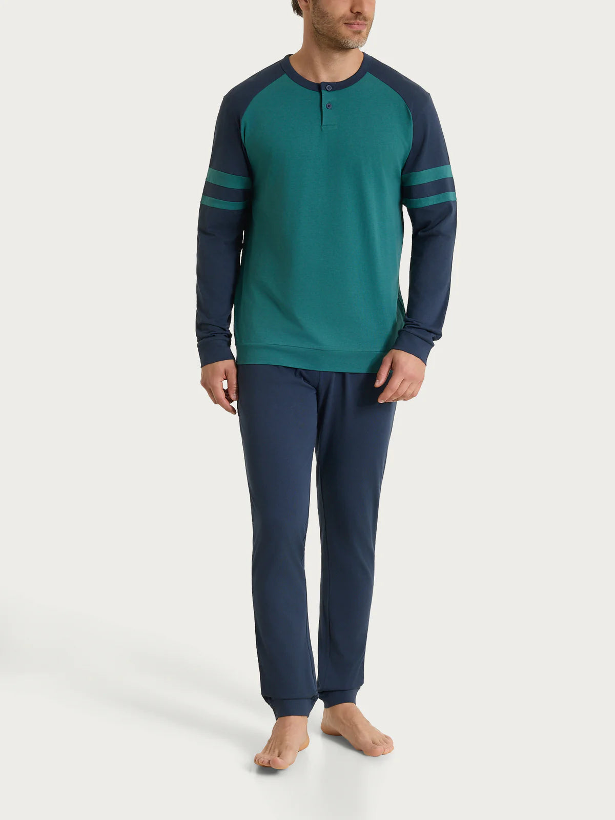 Pigiama Uomo Lungo Serafino UA42N1