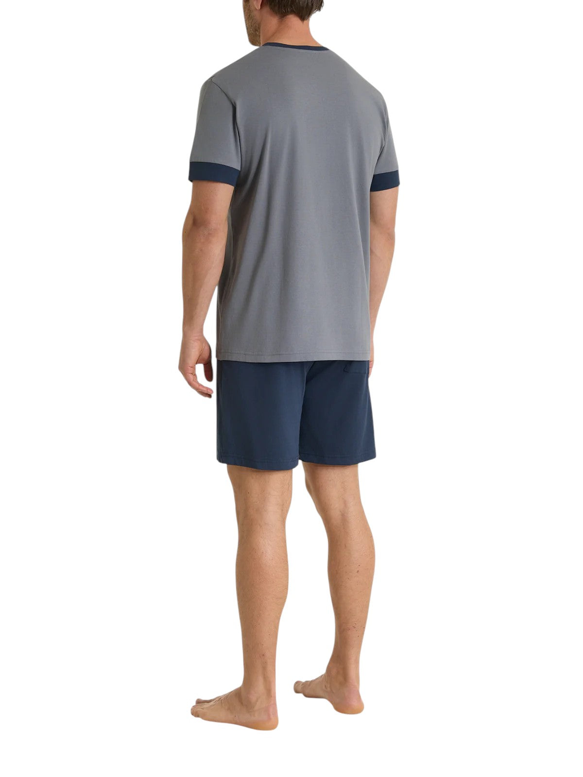 Pigiama Corto Scollo a V Jersey di Cotone UA42NE