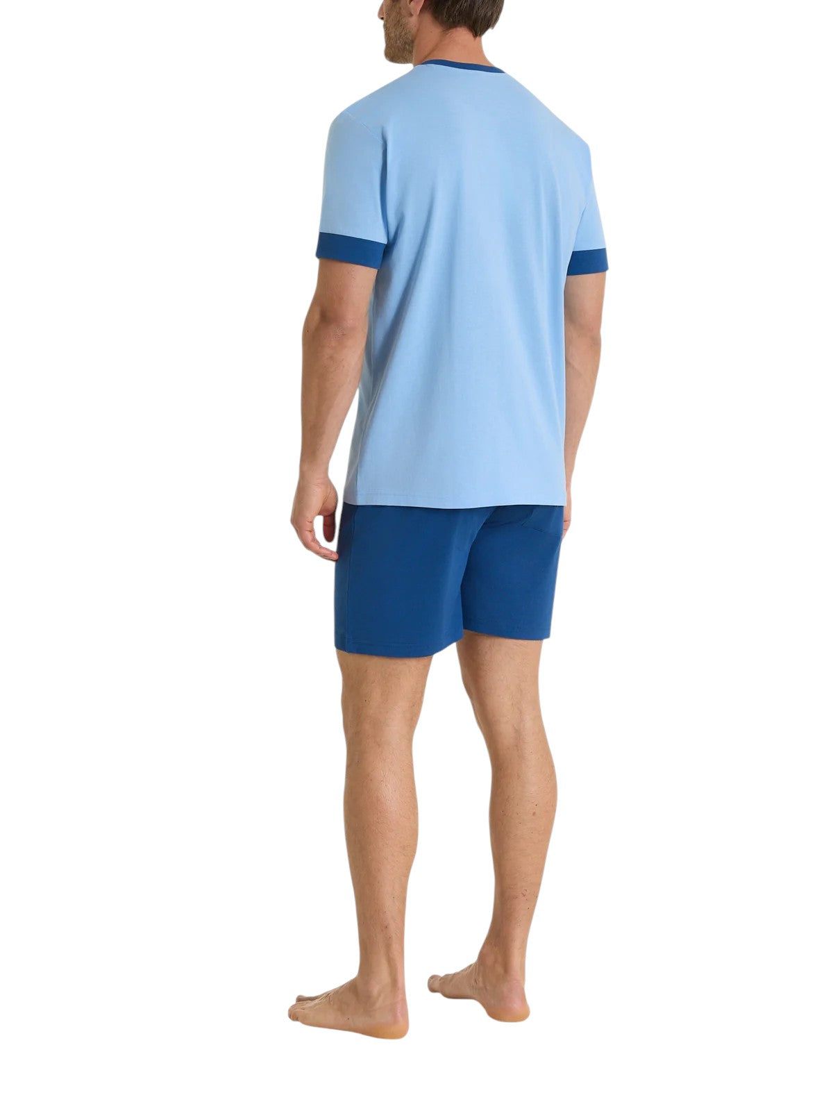 Pigiama Corto Scollo a V Jersey di Cotone UA42NE