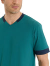 Pigiama Corto Scollo a V Jersey di Cotone UA42NE