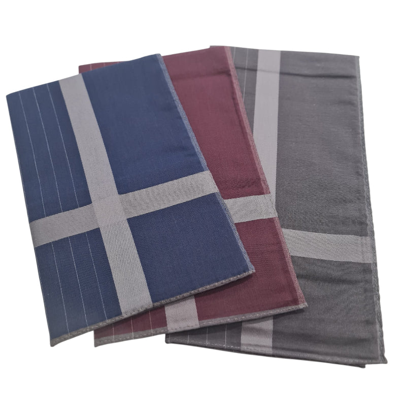 Confezione 3 fazzoletti cm.45x45