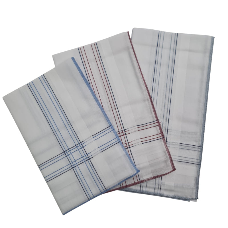 Confezione 3 fazzoletti cm.45x45