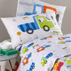 Completo Lenzuolo KIDS City Car Grigio