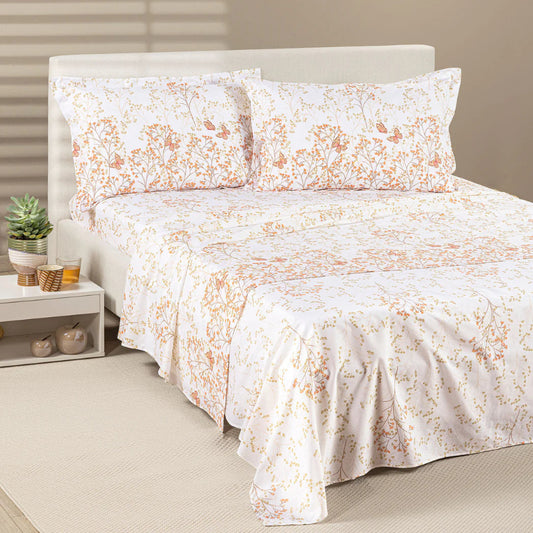 Completo Lenzuolo Matrimoniale PrimaNatura Myosotis