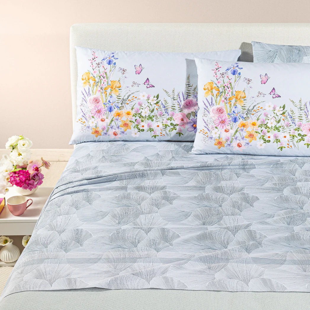 completo-lenzuola-caleffi-yasmine-fior-di-cotone-cotone-12100-1017579-1 - G home casa