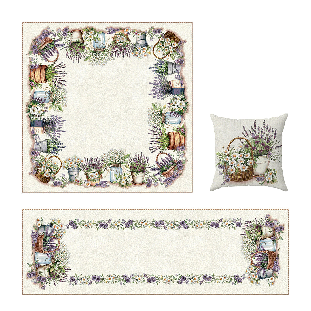 Linea Arredo Gobelin Provenza – Centrotavola, Runner, Cuscino e Copritavoli