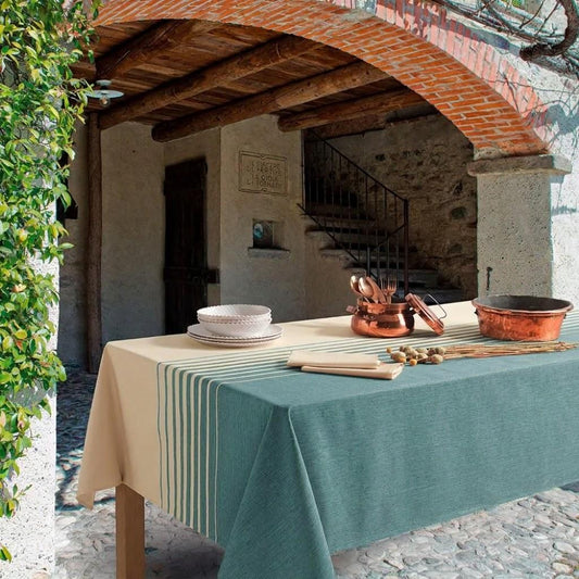 servizio tovaglia e tovaglioli orizzonte ottanio ghomecasa