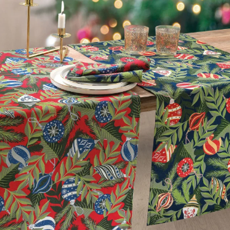 Runner Con Due Tovaglioli Buon Natale Adorn