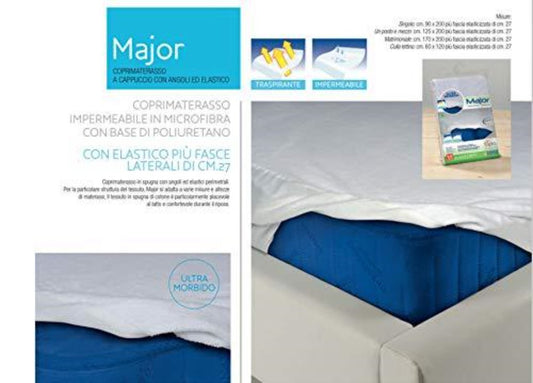 BIANCALUNACoprimaterassoImpermeabileinMicrofibraMajor - G home casa