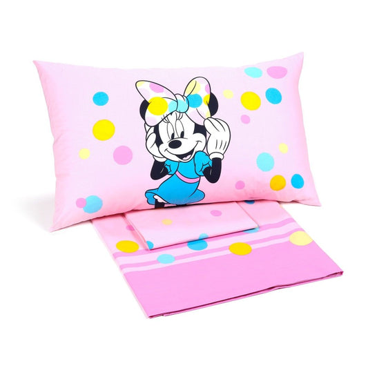 Completo Lenzuolo Singolo Minnie Colors