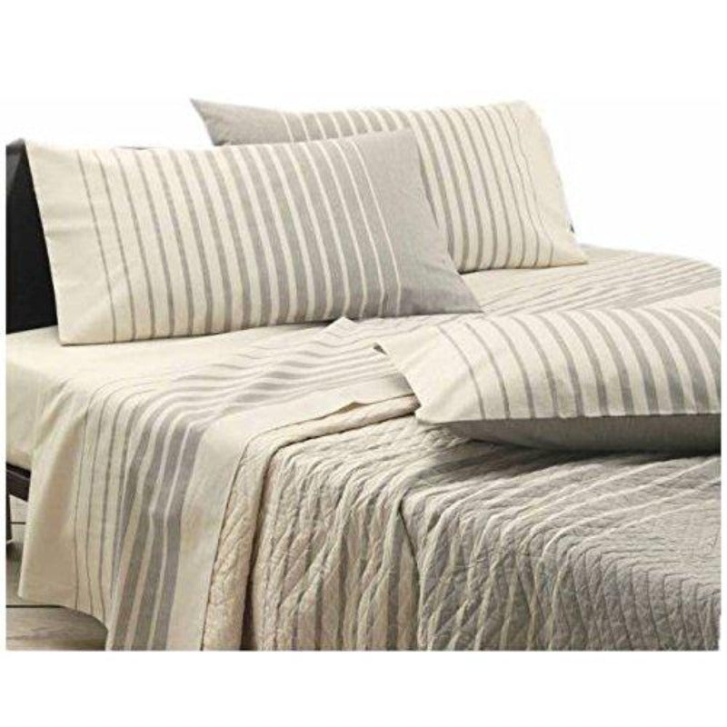 GabelLenzuolaMatrimonialiNaturaeOrizzonteGrigioGrigio-Matrimoniale_sotto175x200-sopra250x295_-lenzuoNaturaeGabel1 - G home casa