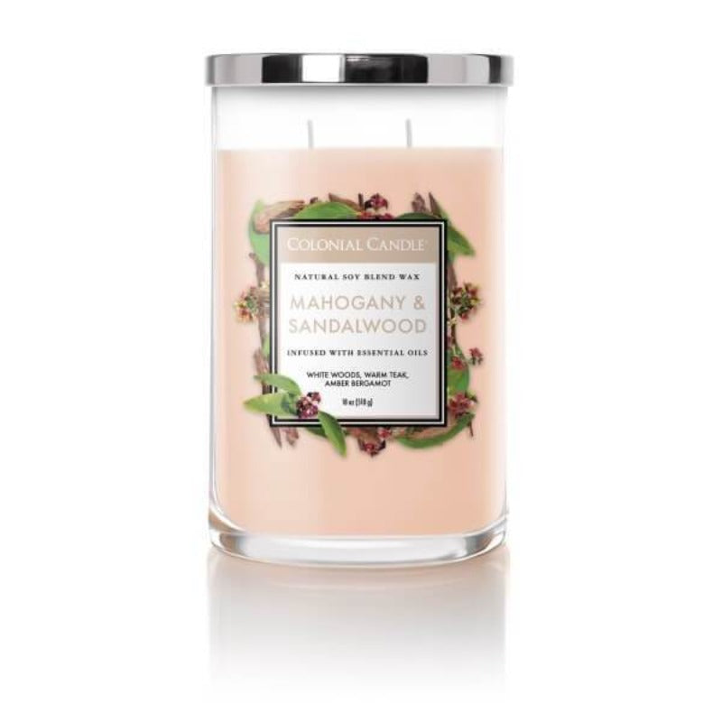 Candela Profumata Colonial Candle Maxi Mahogany & Sandalwood