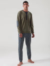 Pigiama Caldo Cotone U554N1 Felce