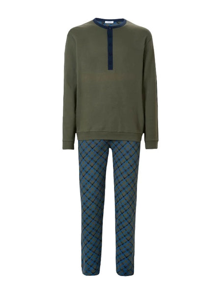 Pigiama Caldo Cotone U554N1 Felce